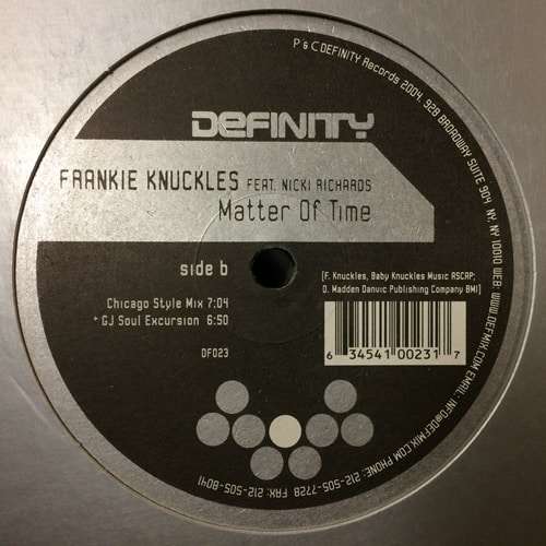 Matter Of Time - Frankie Knuckles