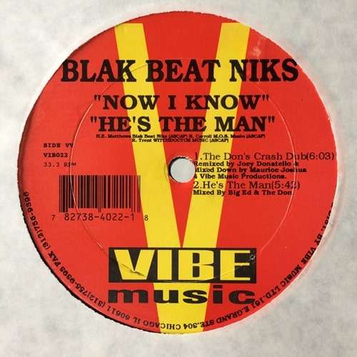 Now I Know / He's The Man - Blak Beat Niks