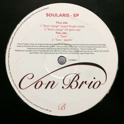 Don't Change / Taste - Soularis